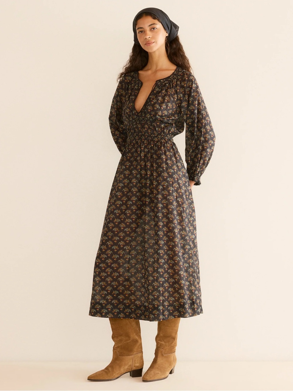 Doen Delphina Dress Delphinium Floral XL
